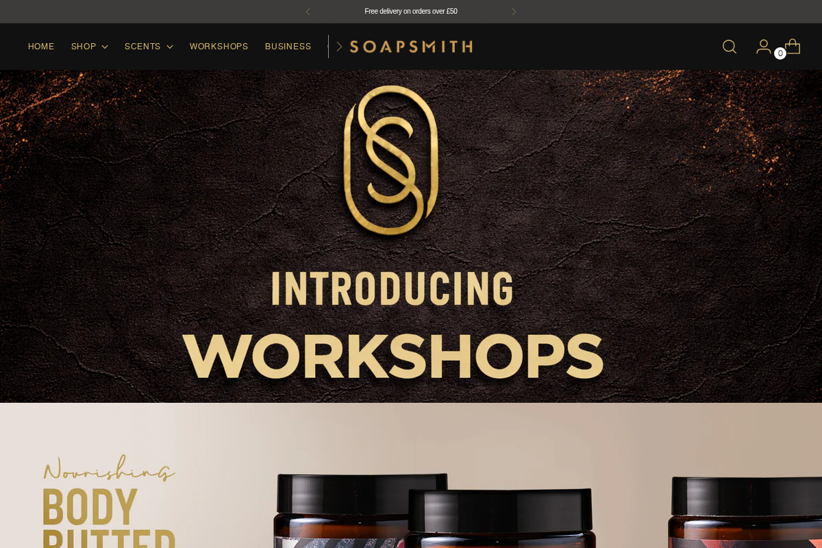soapsmith.com homepage screenshot