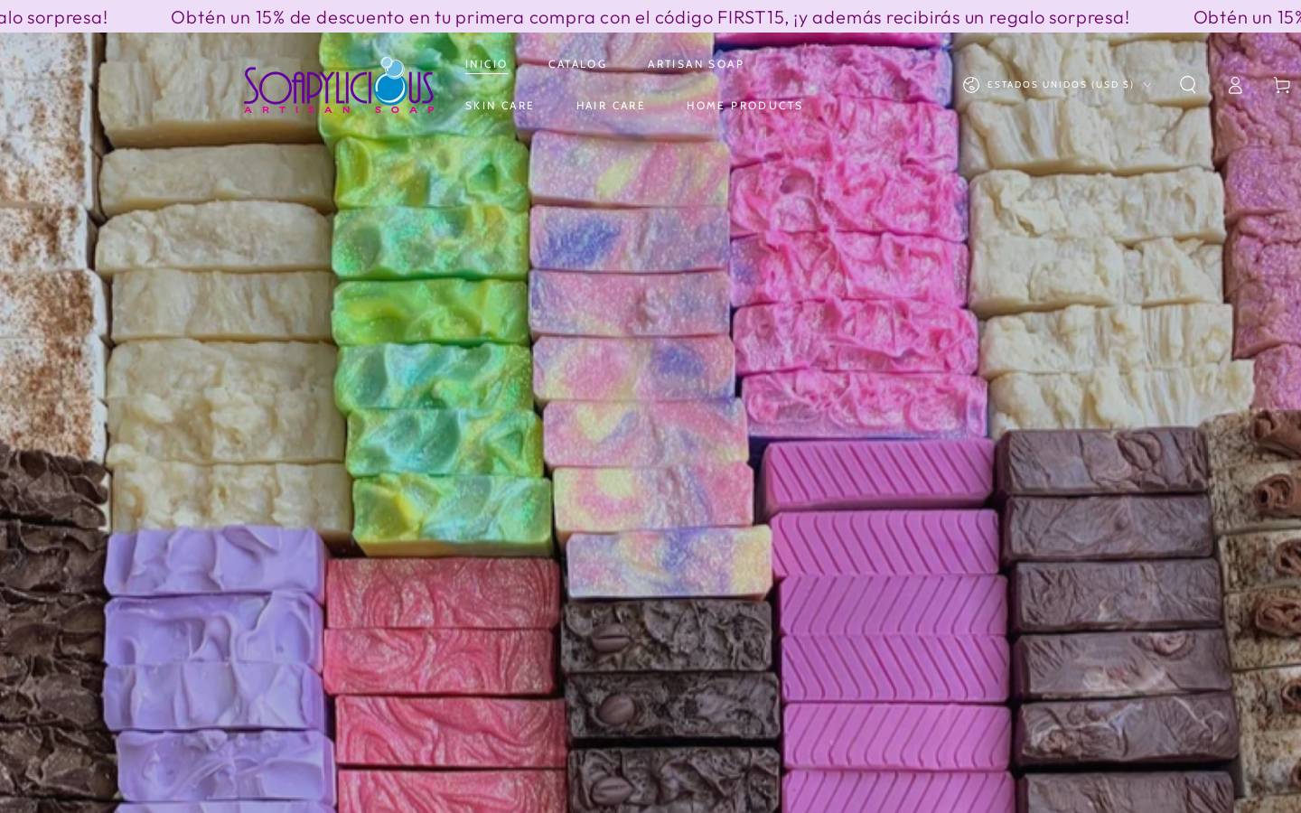 soapyliciouspr.com homepage screenshot