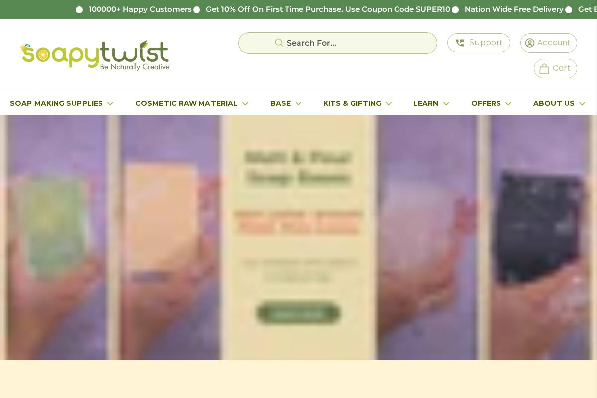 soapytwist.com homepage screenshot