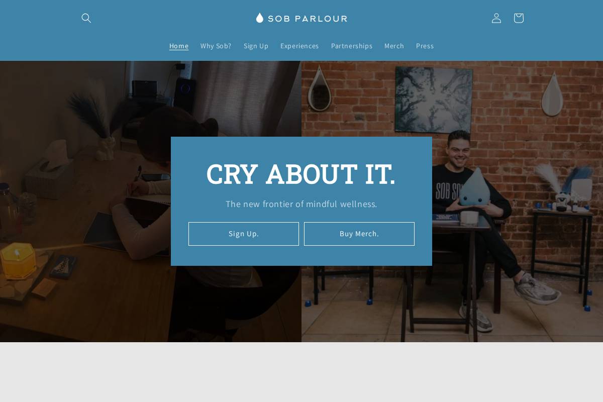 sobparlour.com homepage screenshot