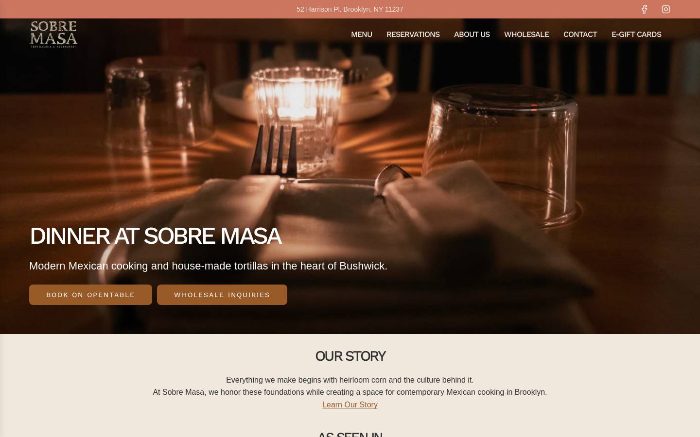 sobremasa.com homepage screenshot