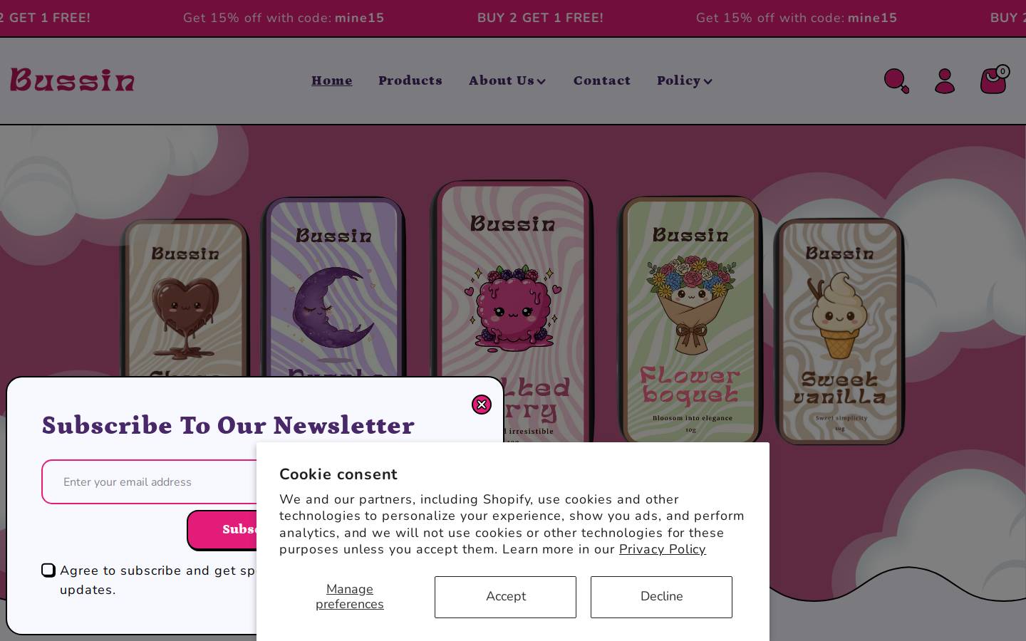 sobussin.co homepage screenshot