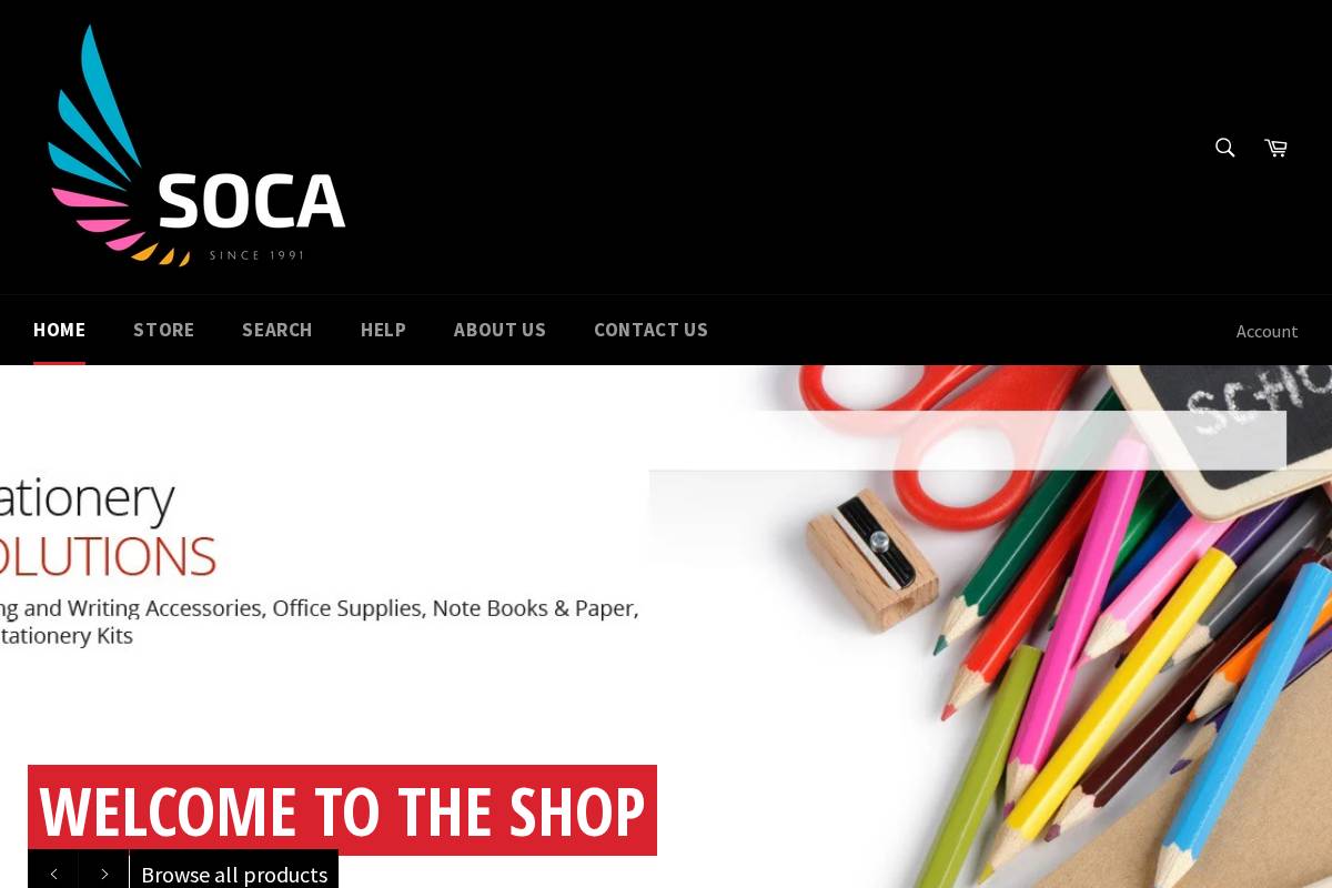 soca.sg homepage screenshot