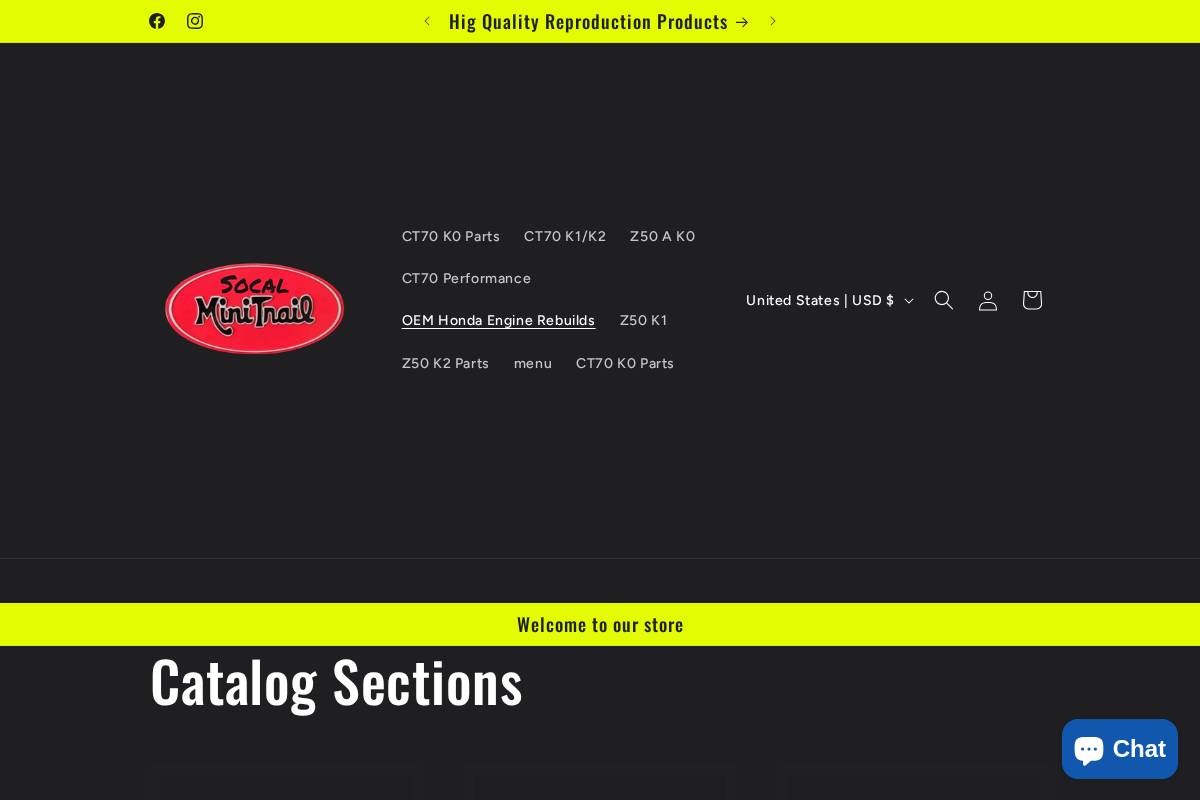 socalminitrail.com homepage screenshot