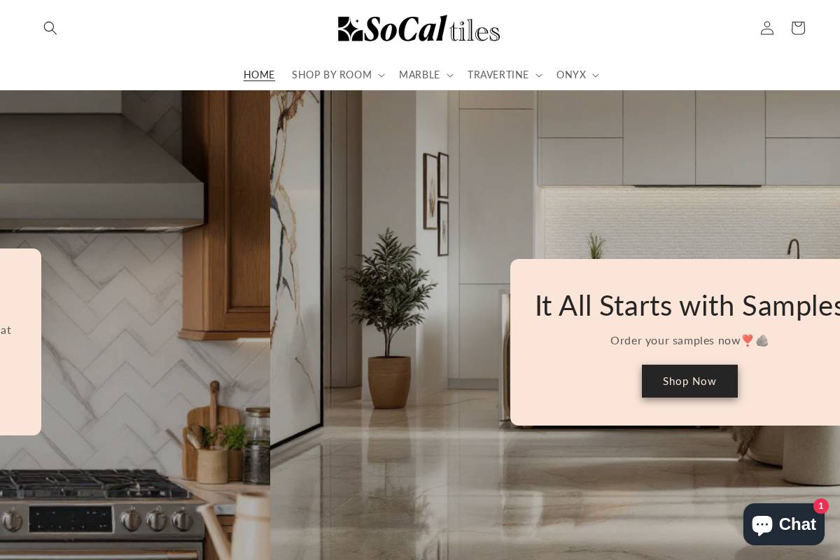 socaltiles.com homepage screenshot