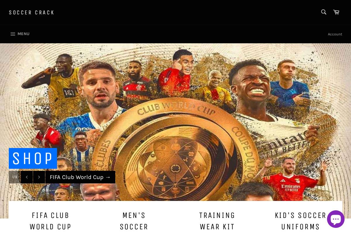 soccercrackusa.com homepage screenshot