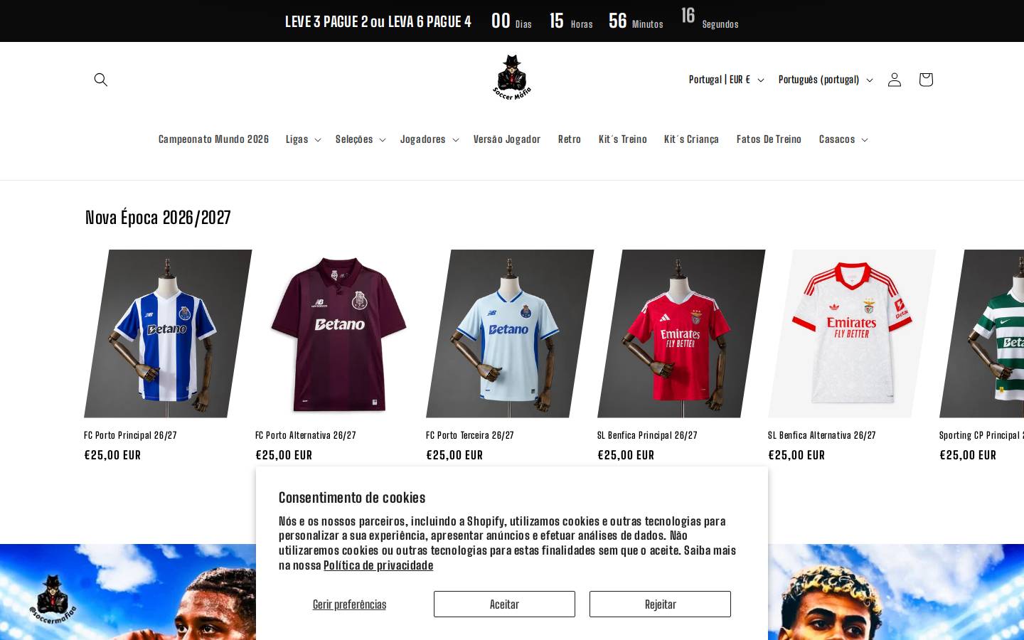Soccermafiaoficial homepage screenshot