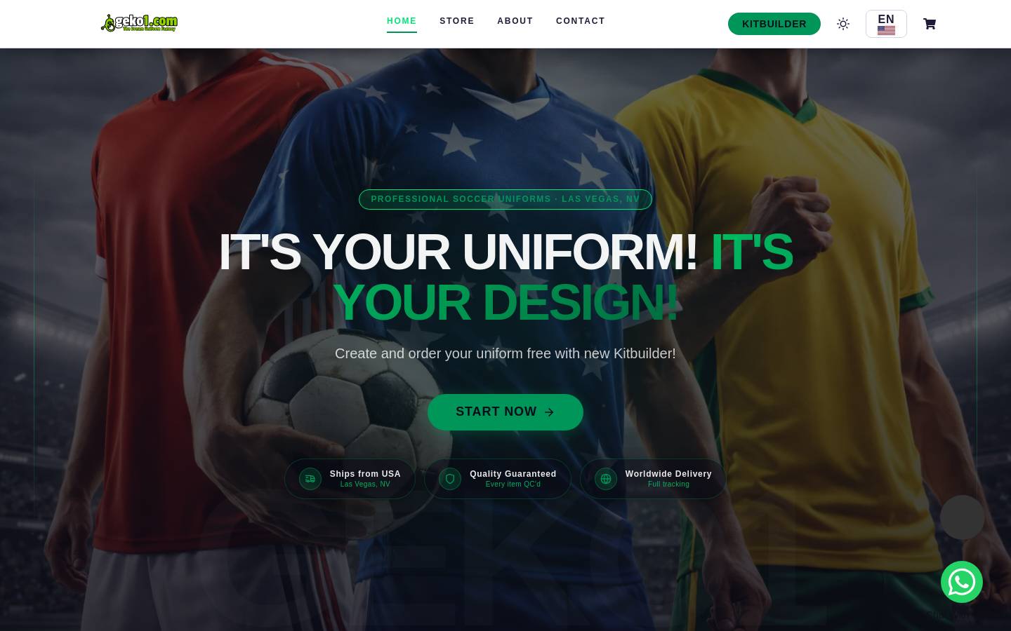 soccerpajama.com homepage screenshot