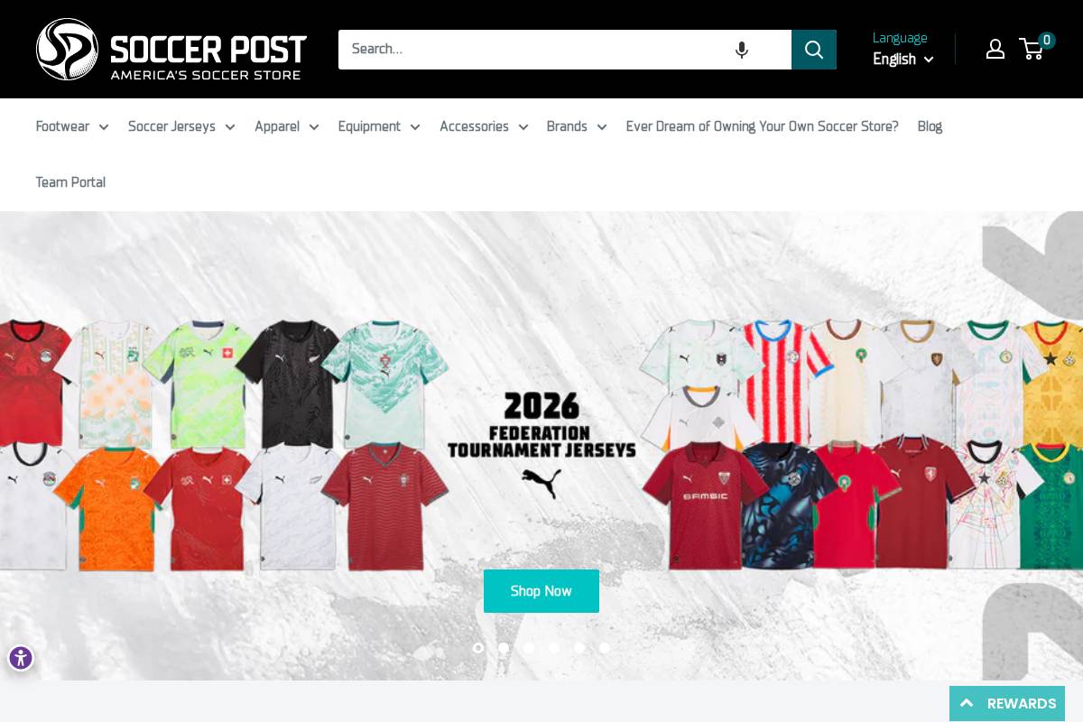 Soccer Post homepage screenshot