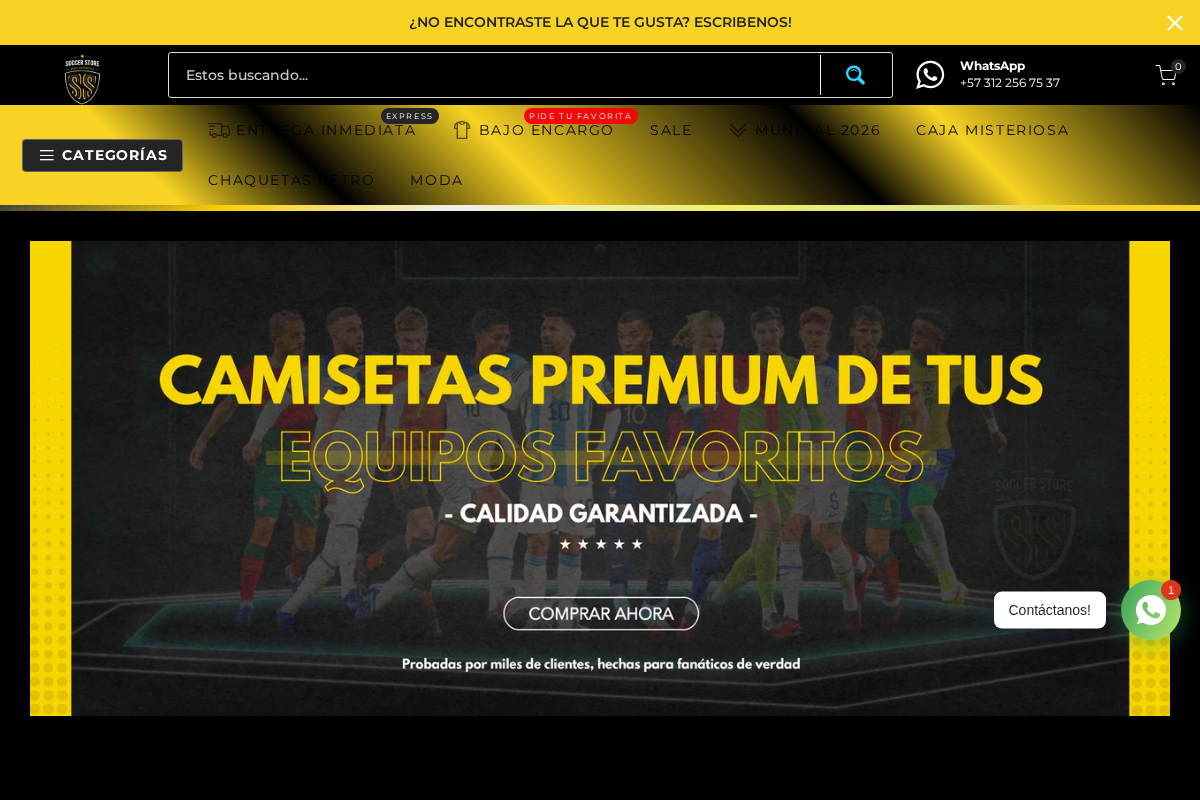 SOCCER STORE homepage screenshot