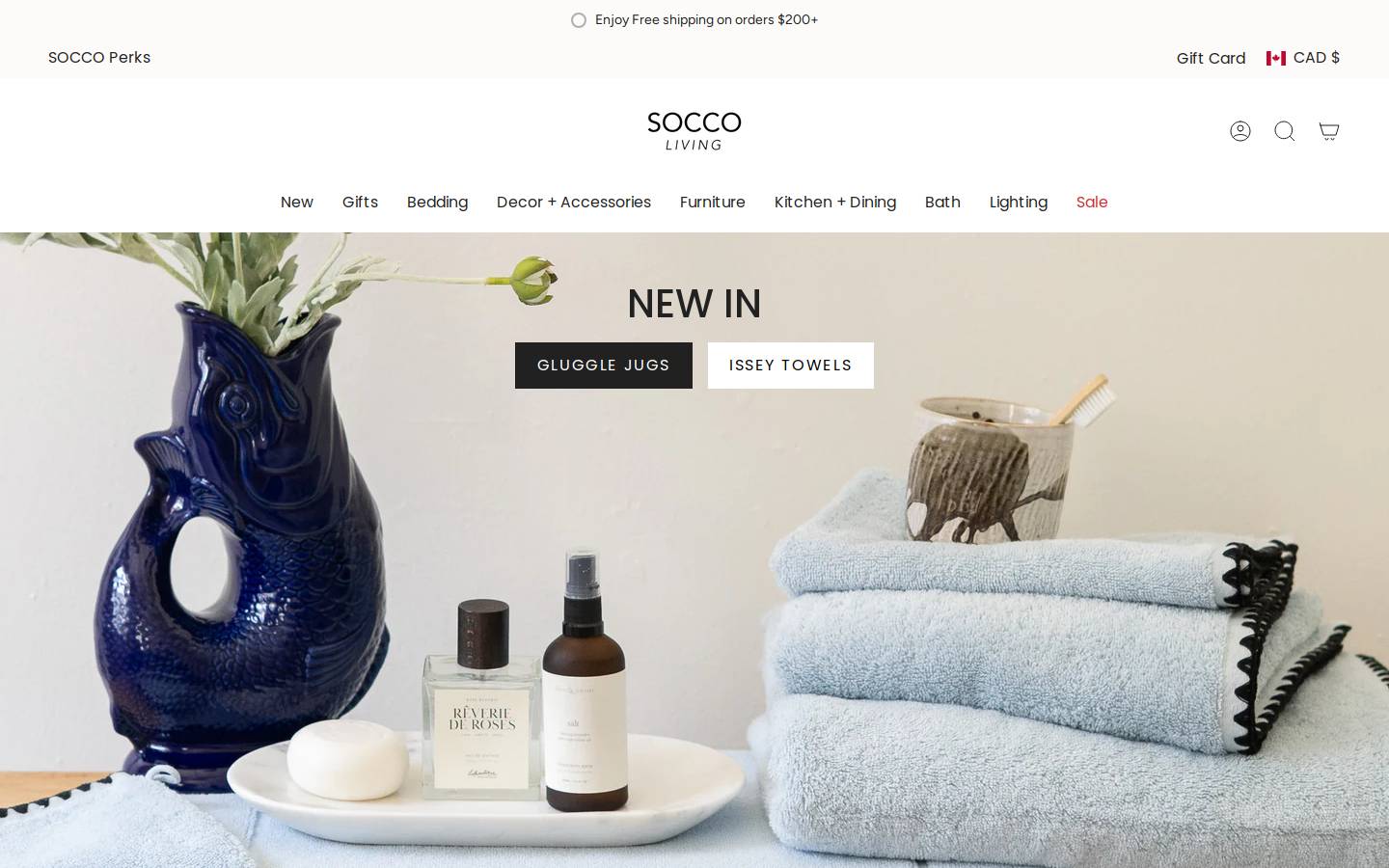 soccoliving.com homepage screenshot