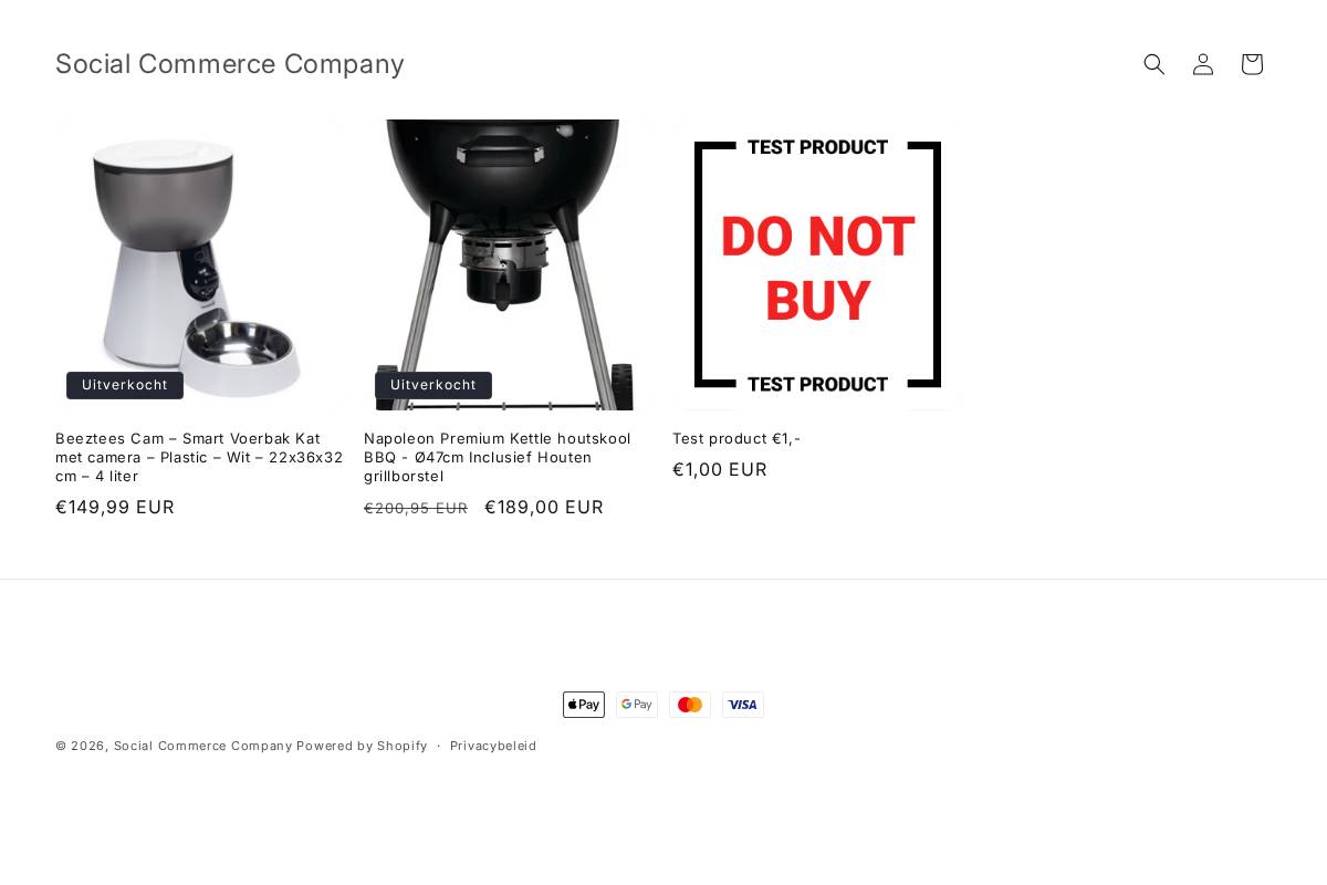 socialcommercecompany.nl homepage screenshot