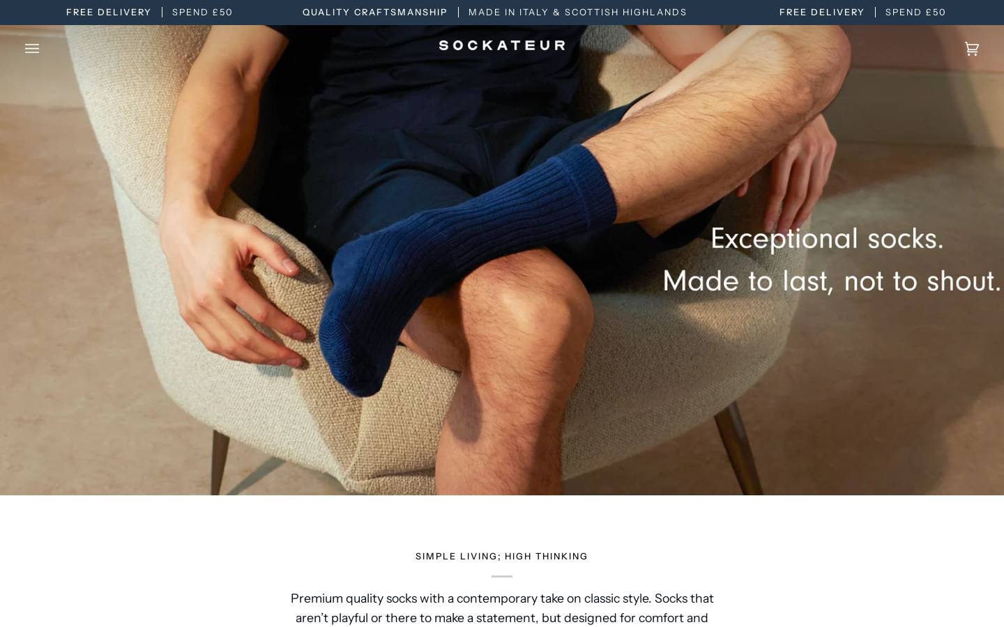 sockateur.com homepage screenshot