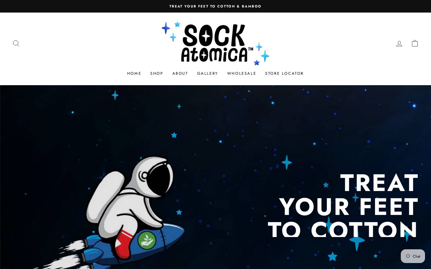 sockatomica.nl homepage screenshot