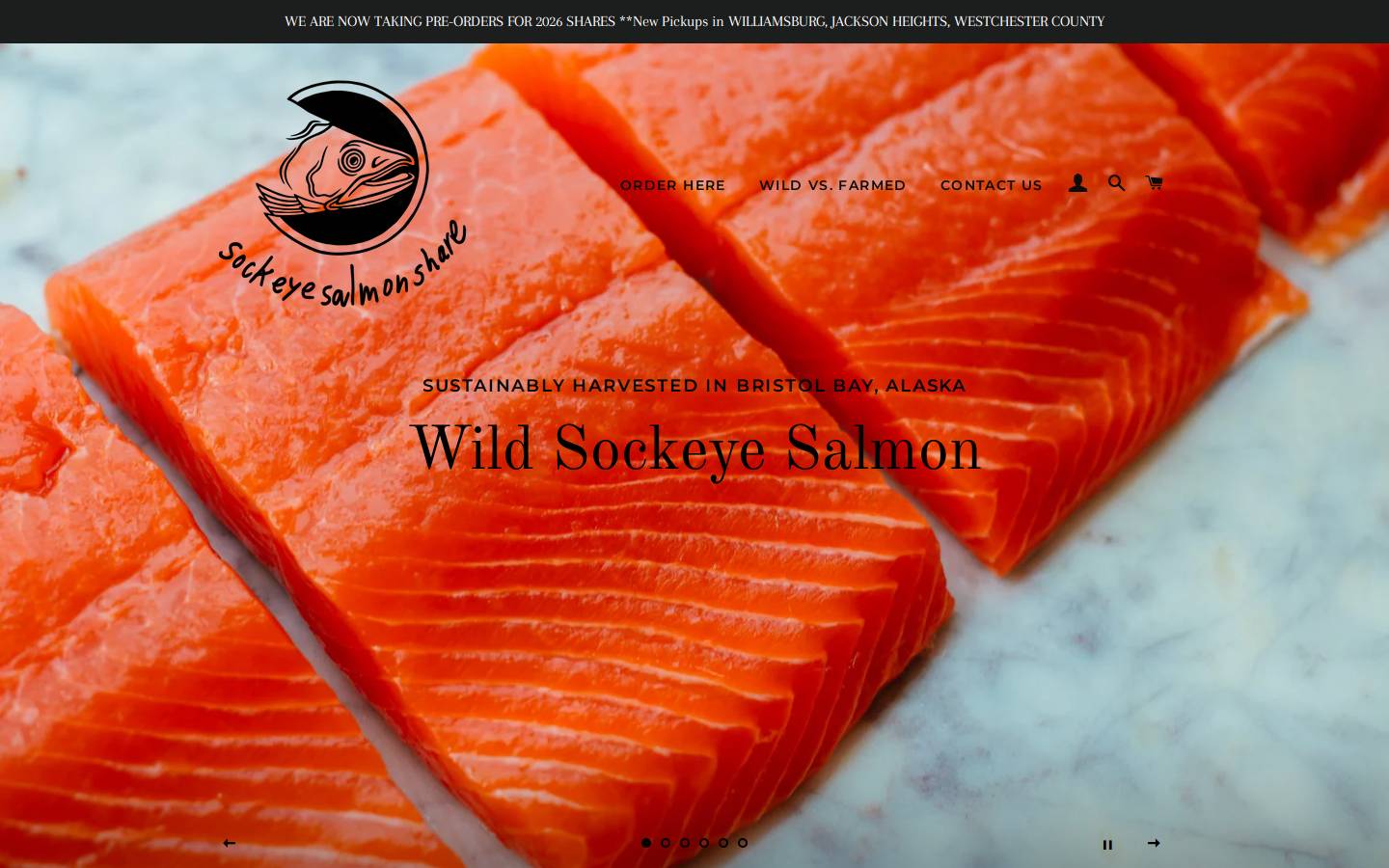 sockeyesalmonshare.com homepage screenshot