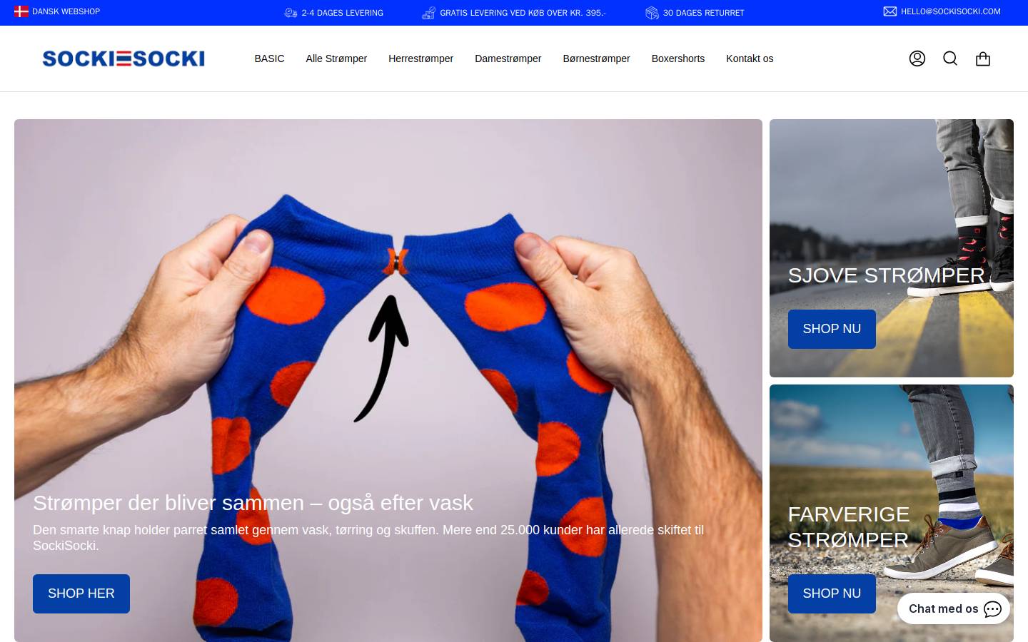 Sockisocki homepage screenshot