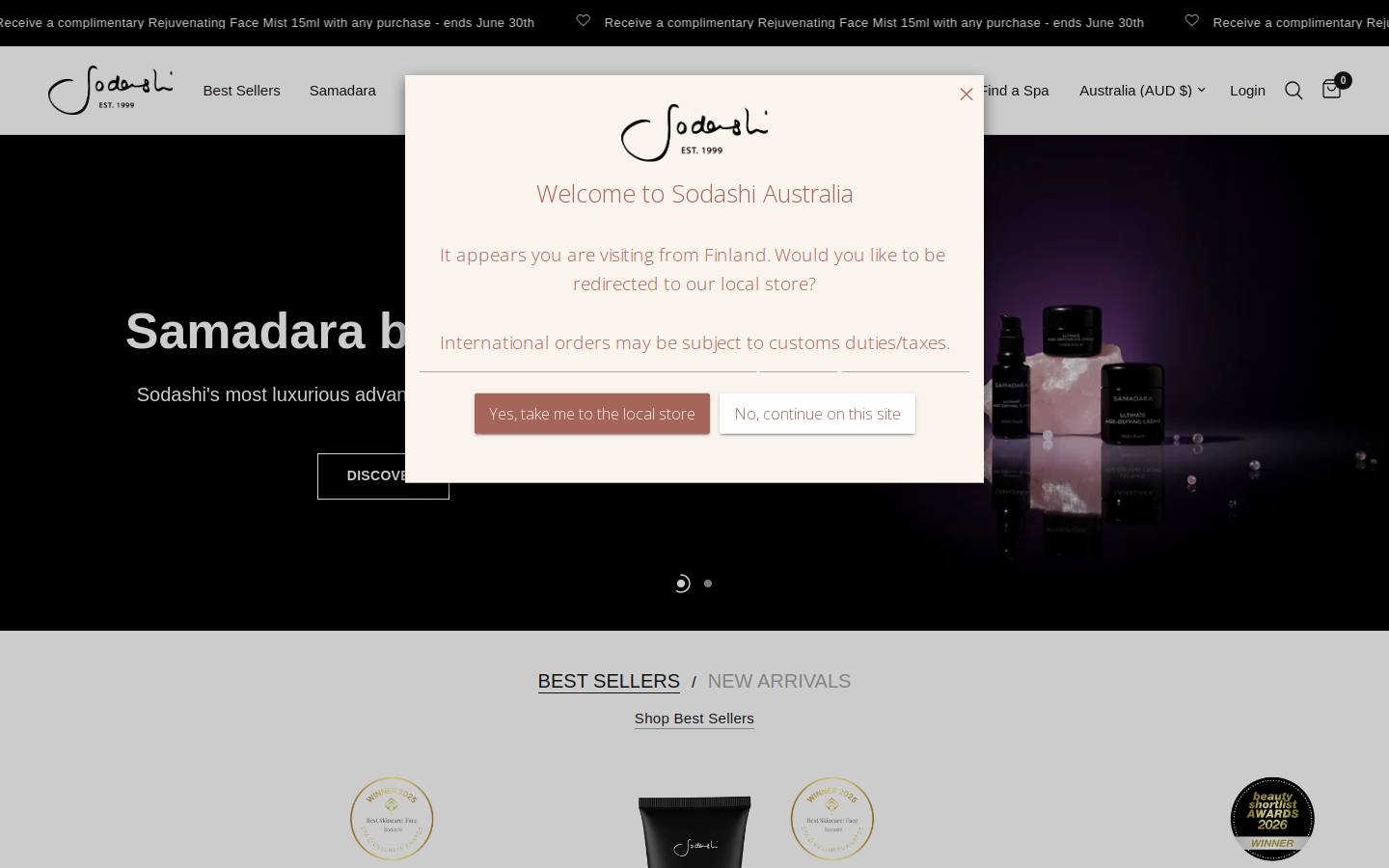 sodashi.co.uk homepage screenshot