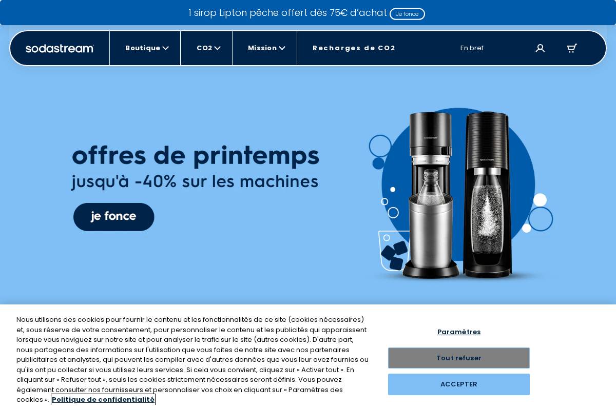 sodastream.fr homepage screenshot