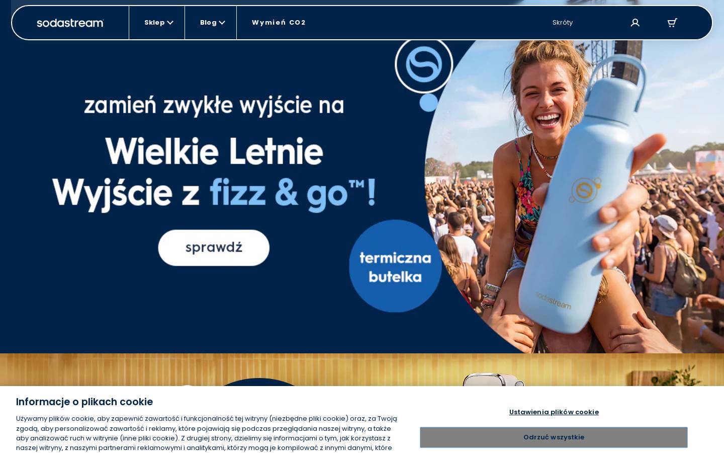 SodaStream.com homepage screenshot