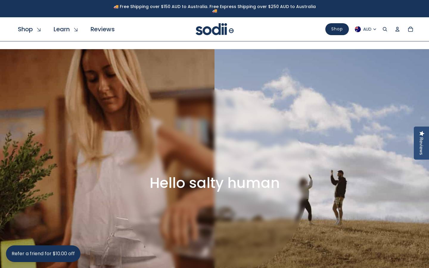 Sodii homepage screenshot