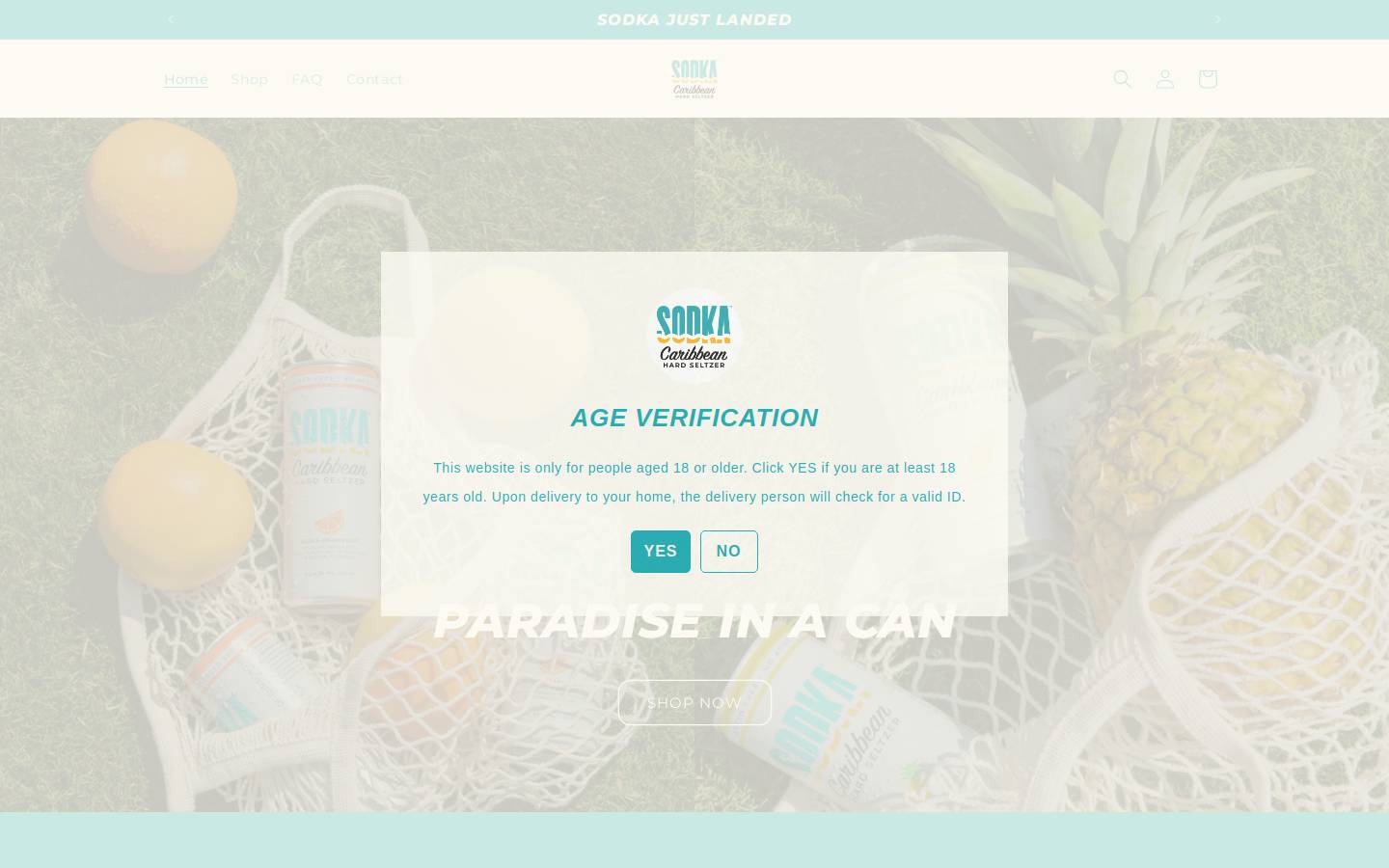 sodka.nl homepage screenshot