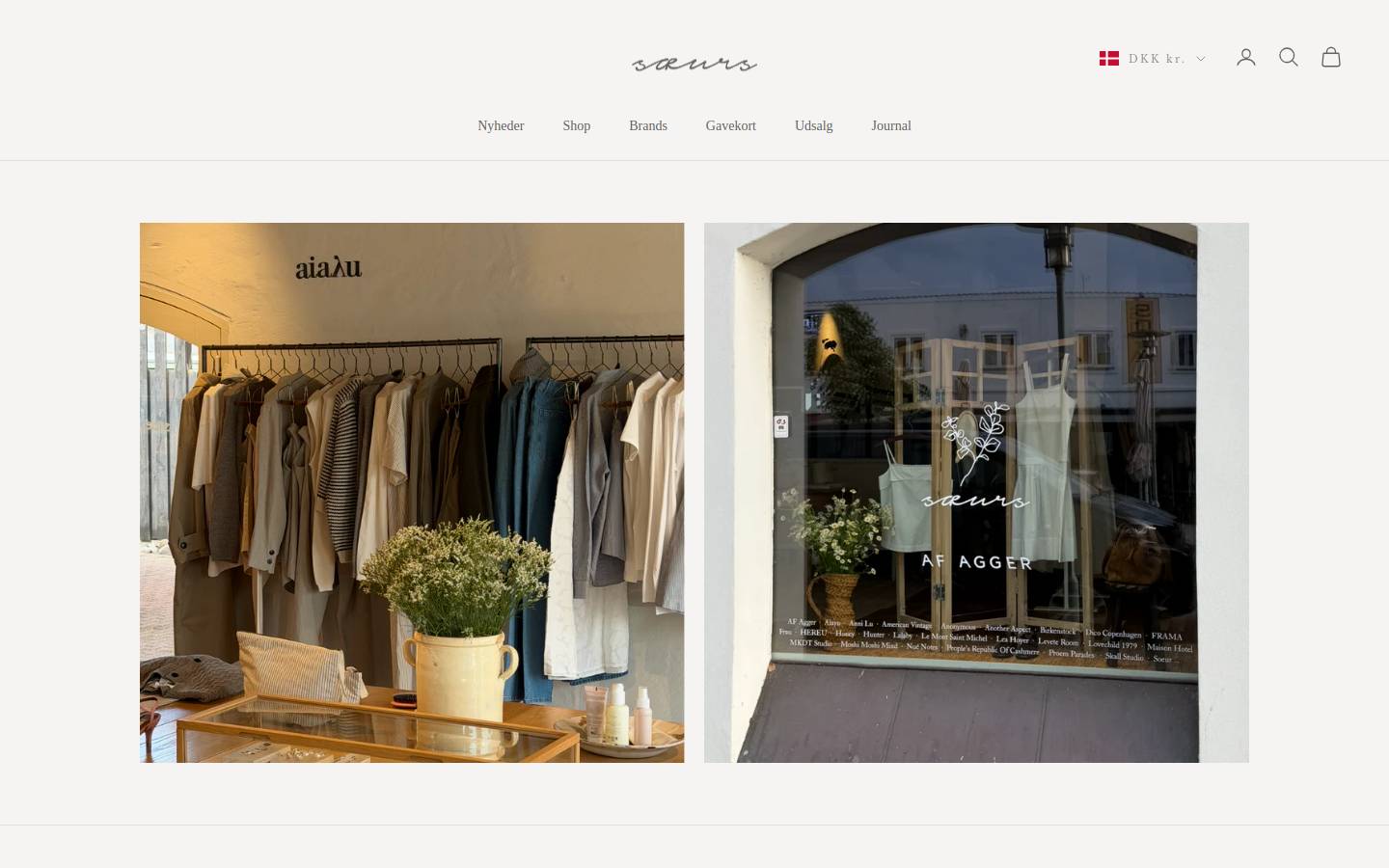 SŒURS homepage screenshot