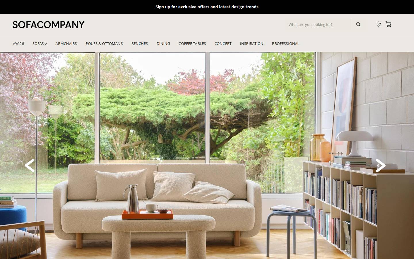 sofacompany.co.za homepage screenshot