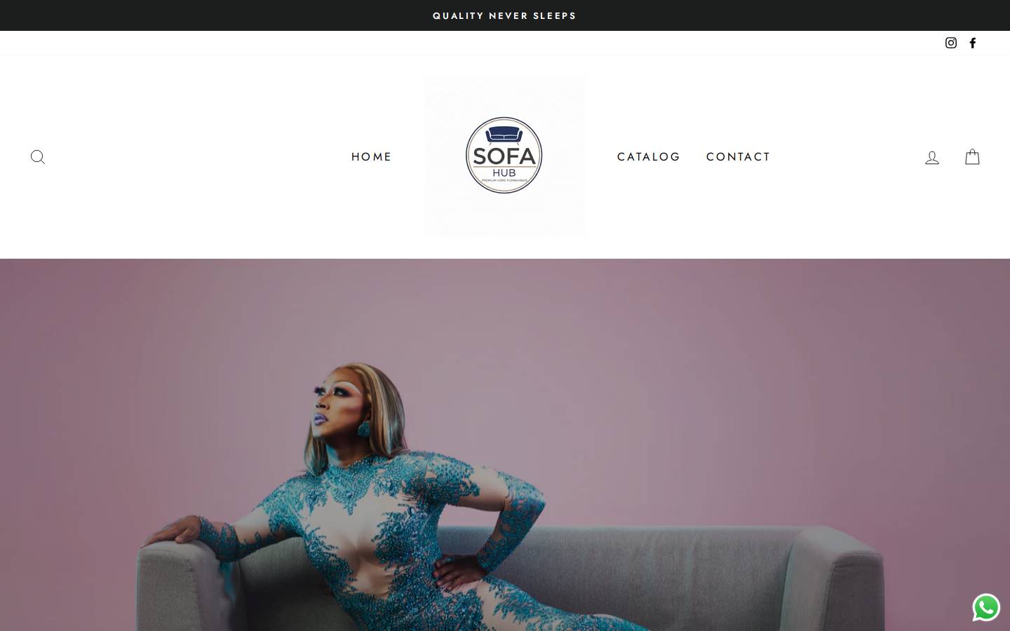 Sofahub homepage screenshot