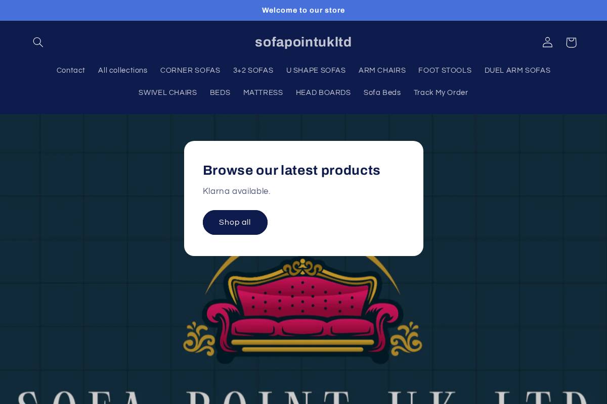 Sofapointukltd homepage screenshot