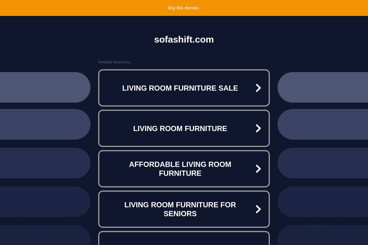 Sofashift homepage screenshot