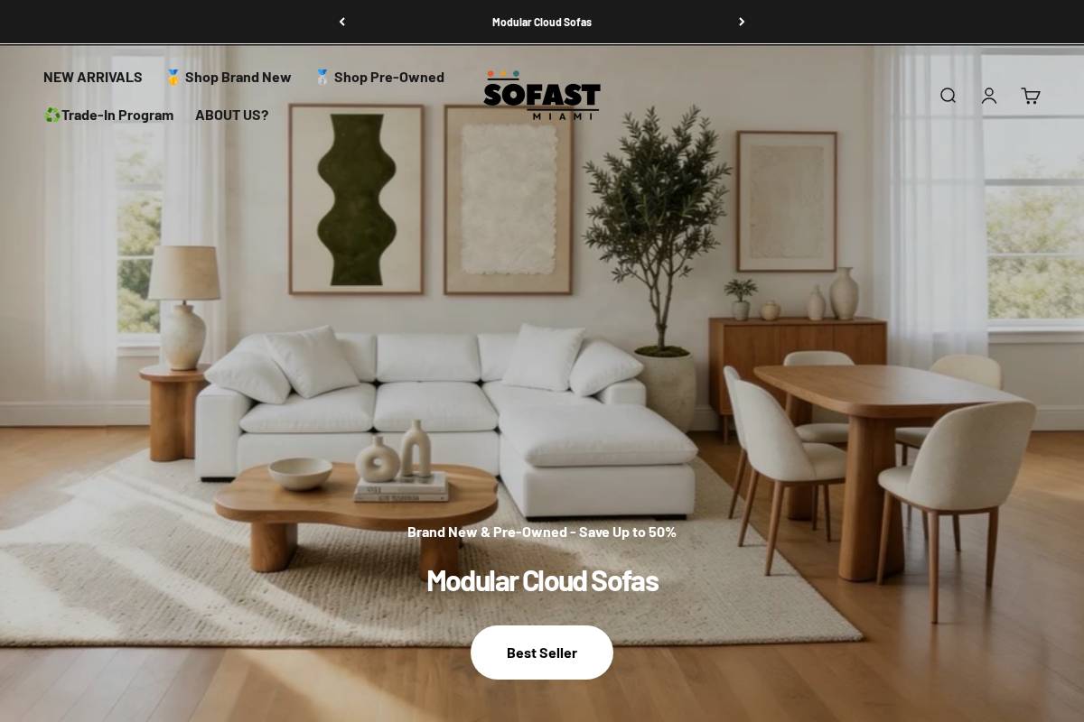 sofastmiami.com homepage screenshot