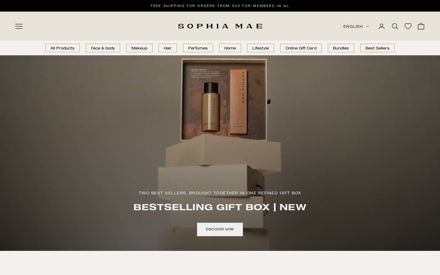 sofiamae.com homepage screenshot