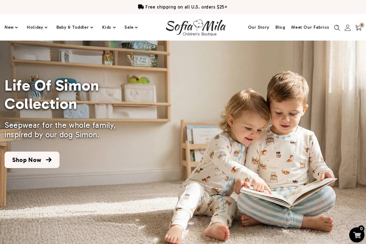 sofiamila.com homepage screenshot