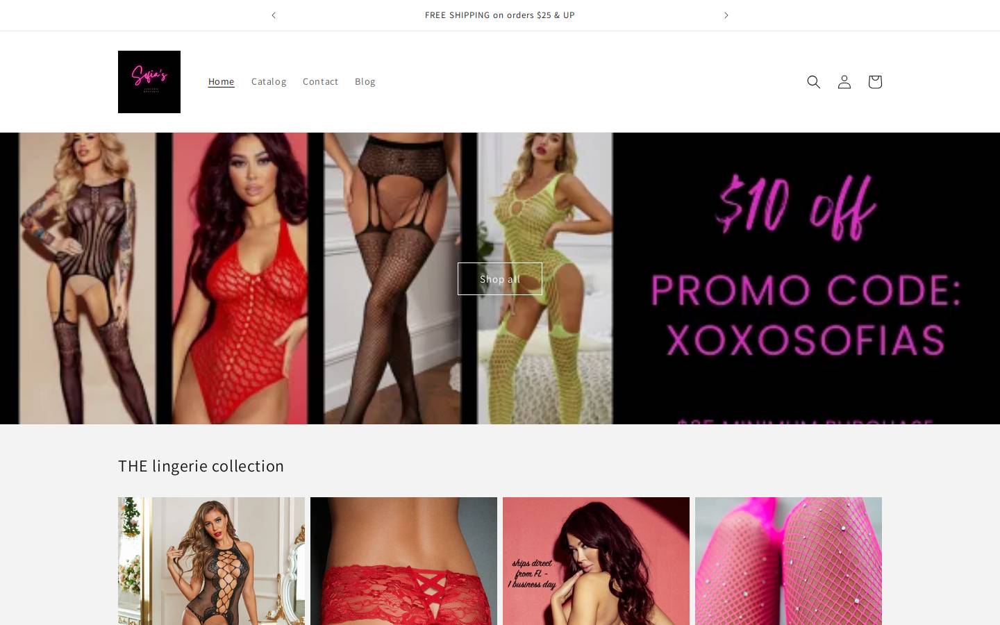 sofiasrunway.com homepage screenshot