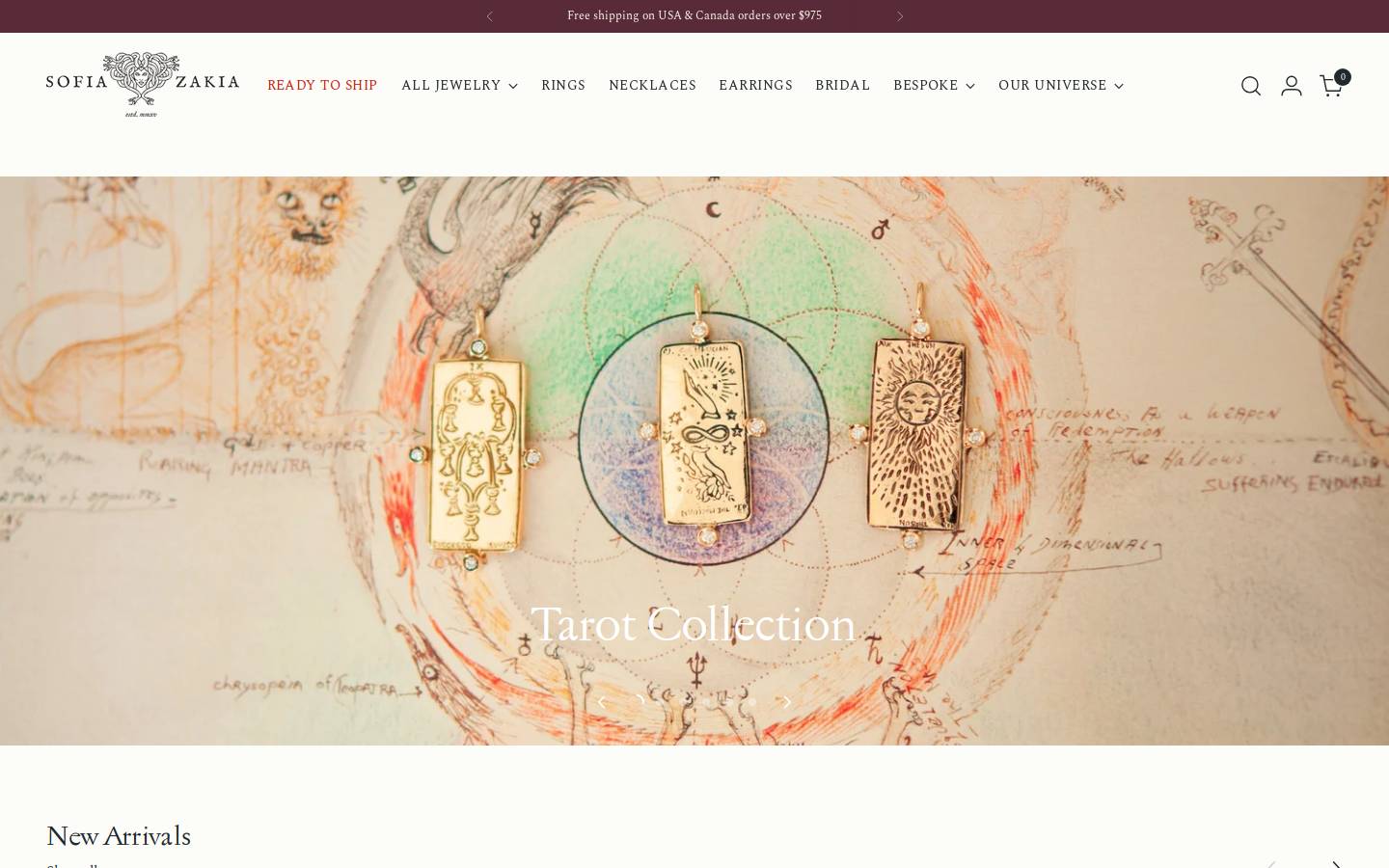 Sofia Zakia homepage screenshot