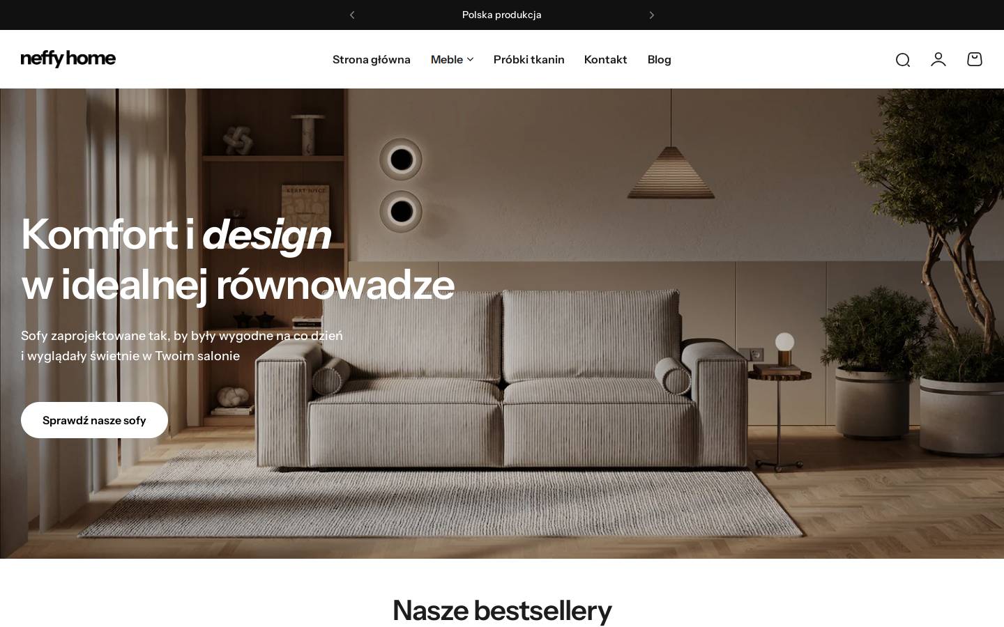 Sofino homepage screenshot