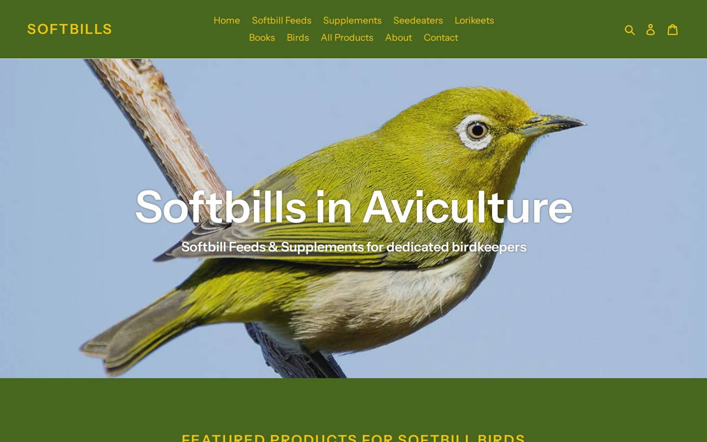 softbills.co.uk homepage screenshot