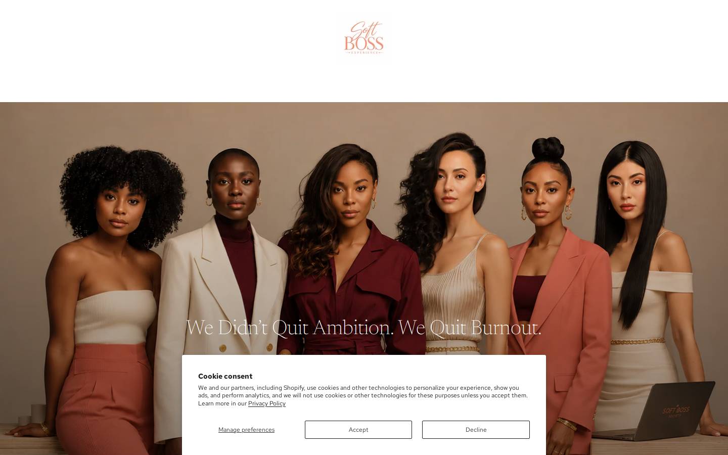 softbossexperience.com homepage screenshot