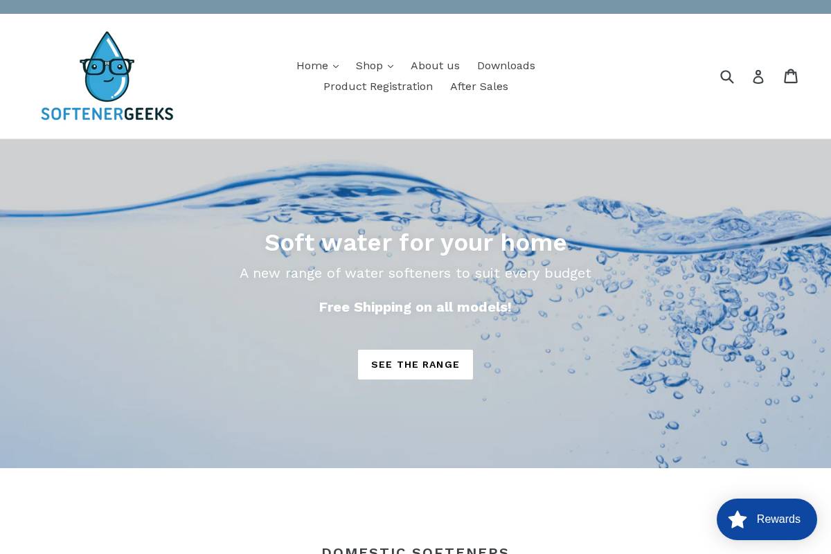 Softenergeeks homepage screenshot