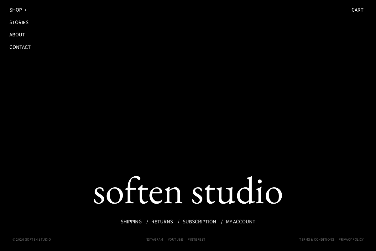Soften Studio homepage screenshot