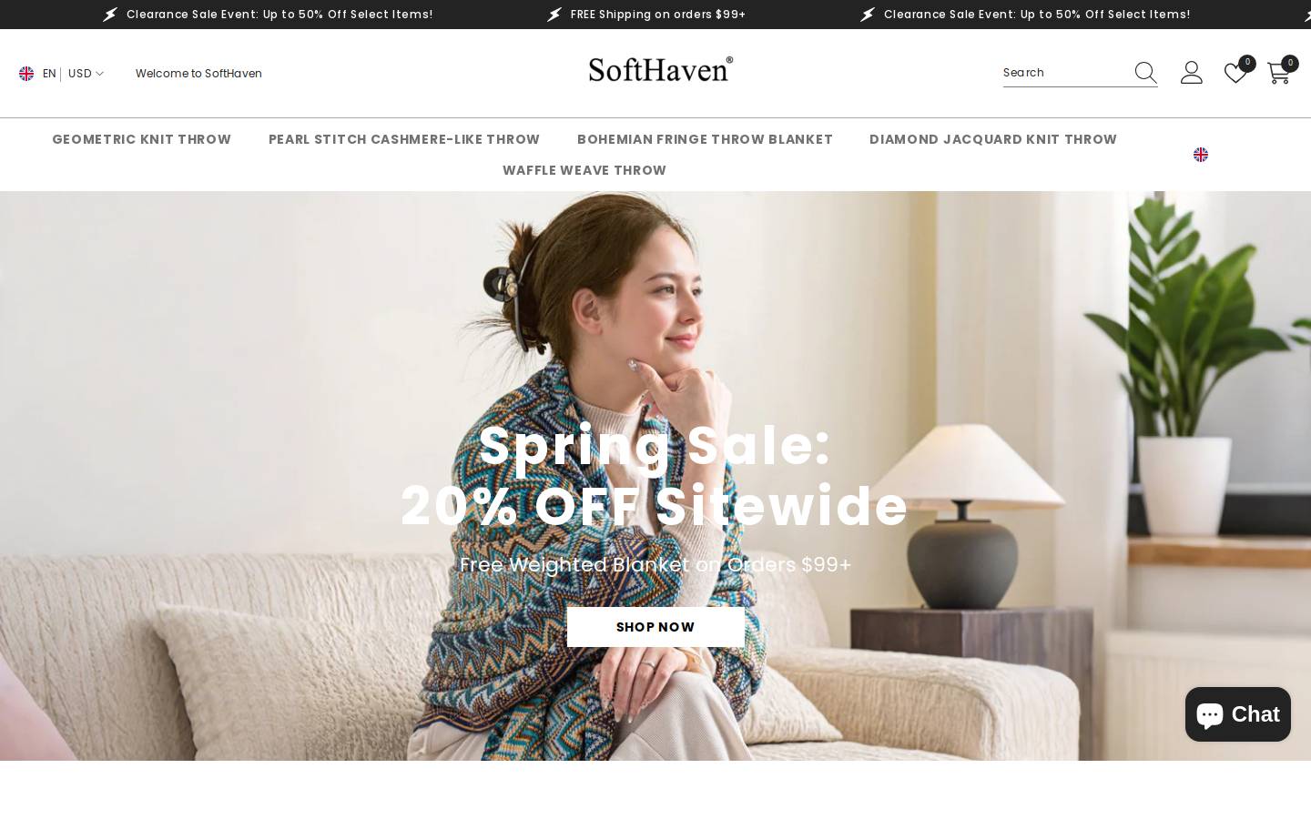 softhavenhome.com homepage screenshot