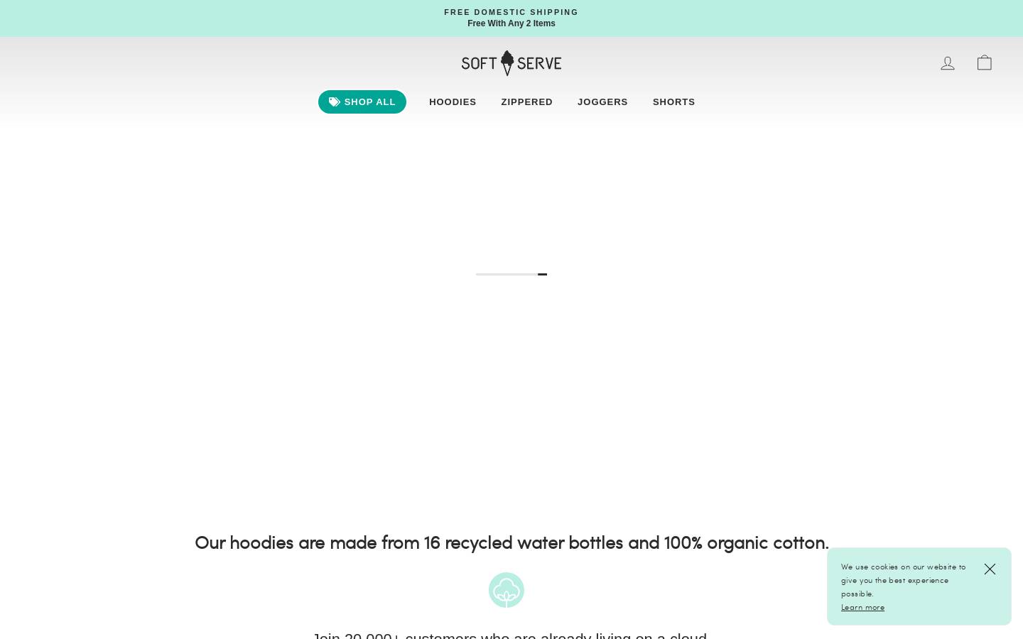 Softserveclothing homepage screenshot