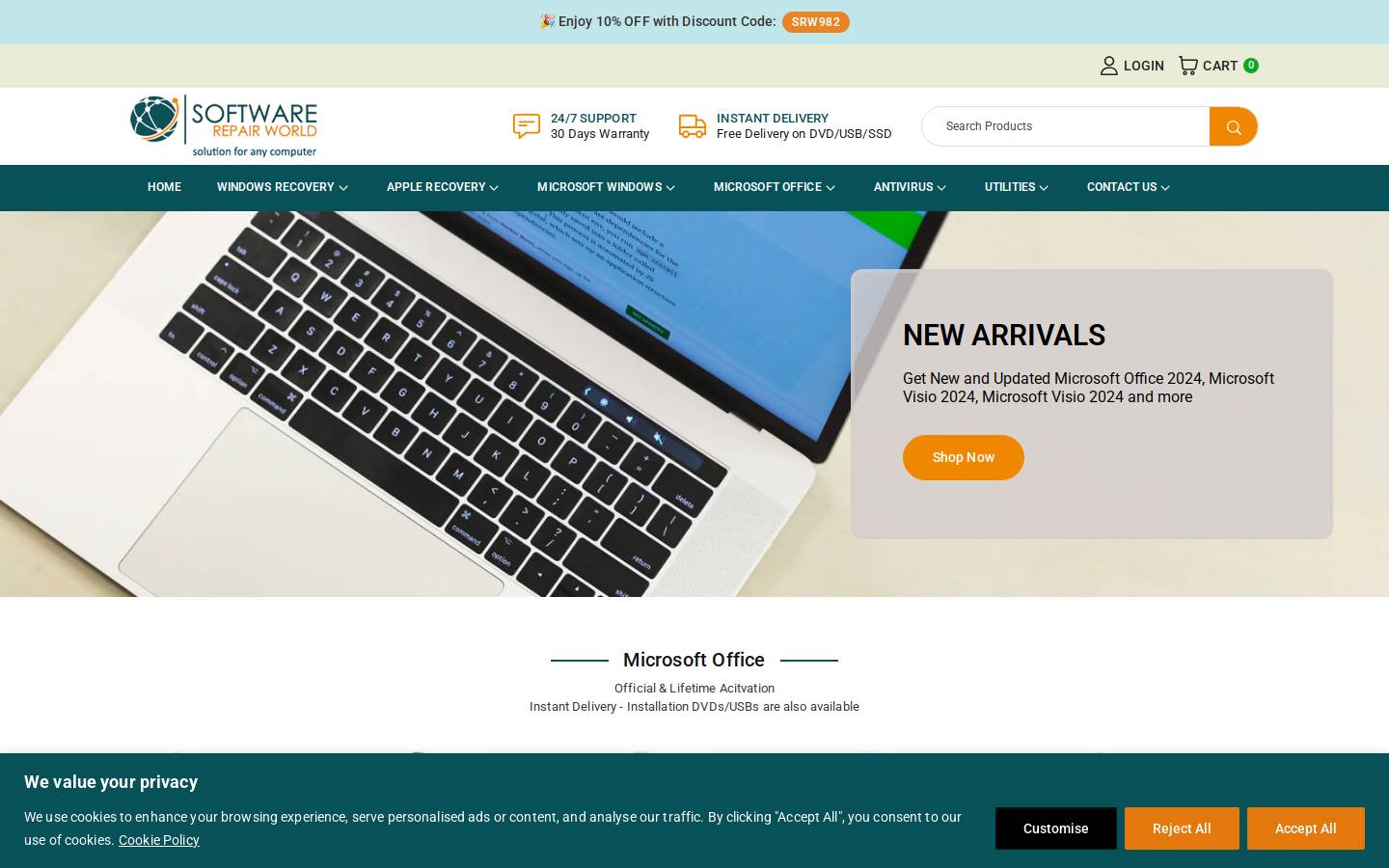 Repa Digital homepage screenshot