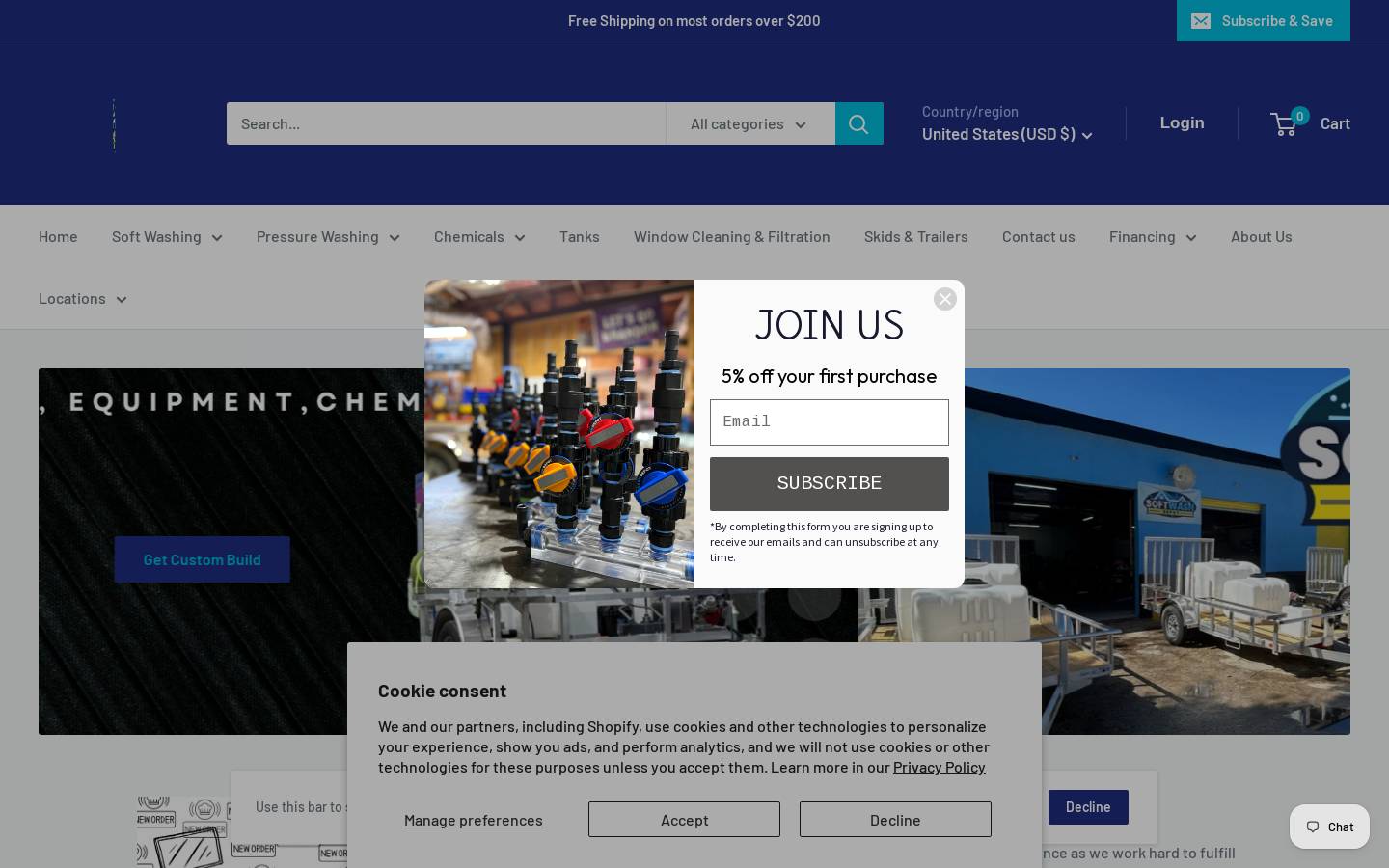 softwashdepot.com homepage screenshot