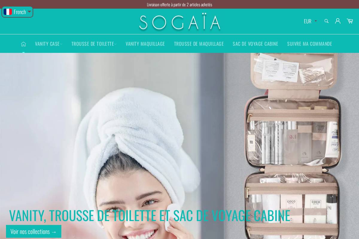 Sogaïa homepage screenshot