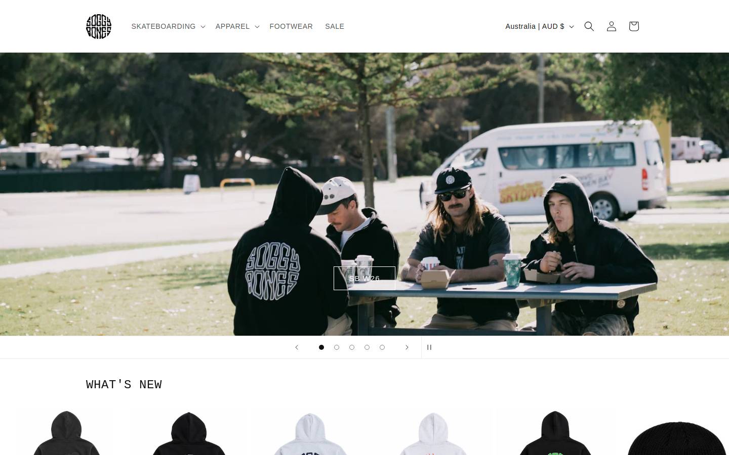 soggybones.com homepage screenshot