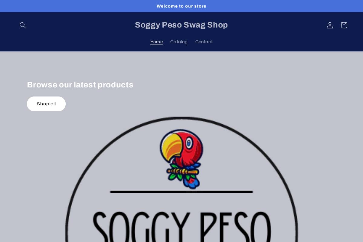 soggypesoswag.com homepage screenshot
