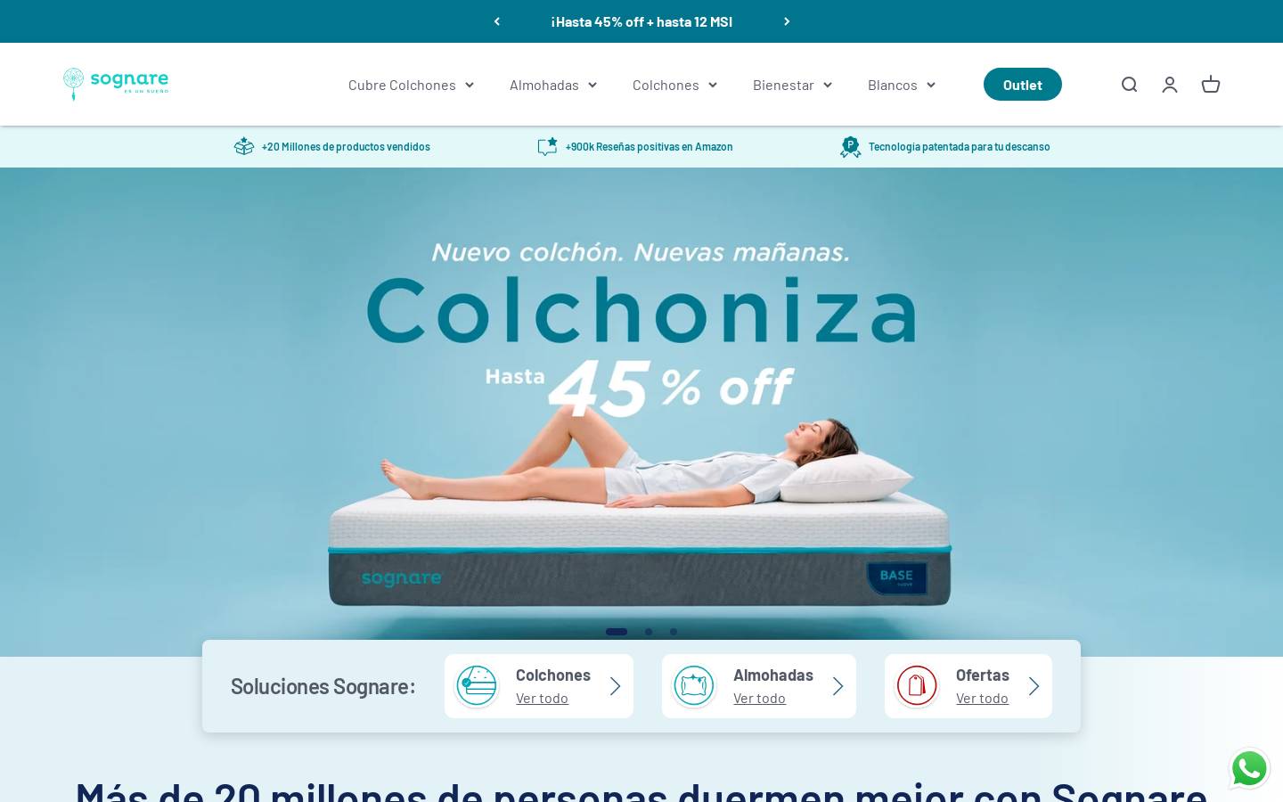 sognare.com.mx homepage screenshot