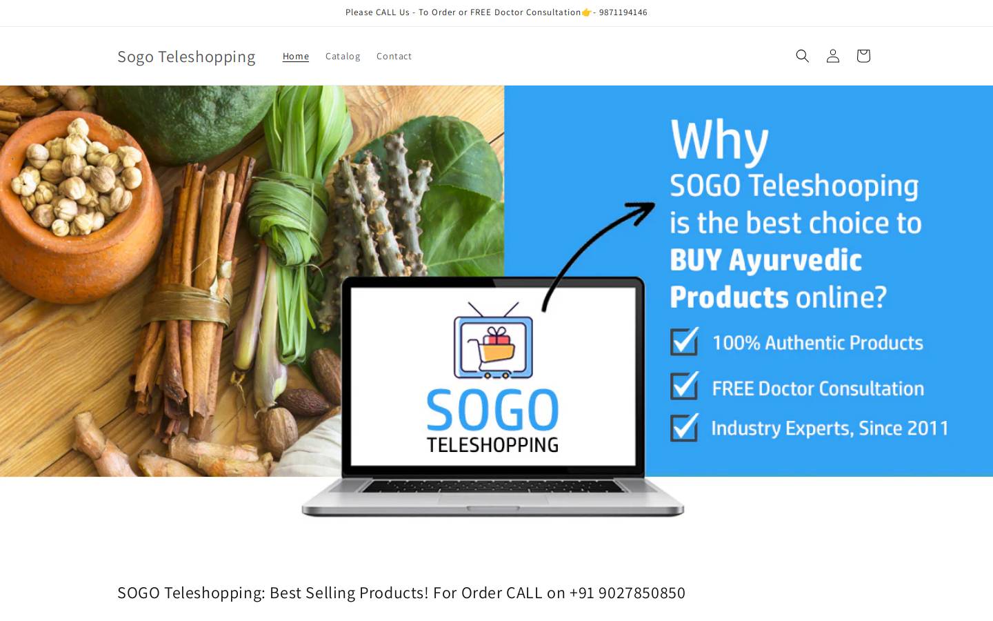 sogoteleshopping.in homepage screenshot