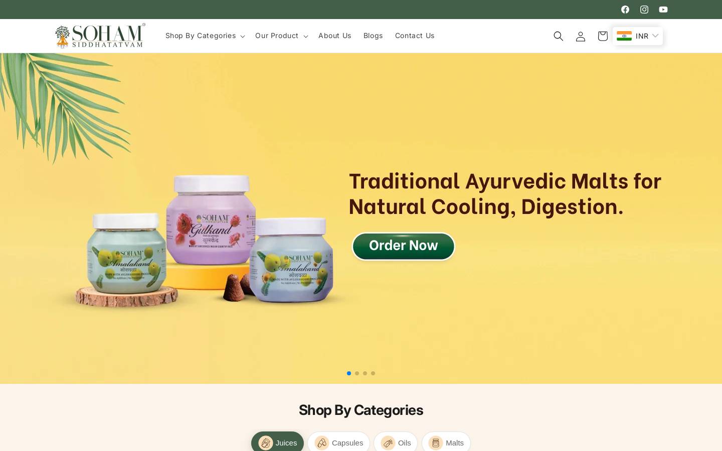 sohamayur.com homepage screenshot